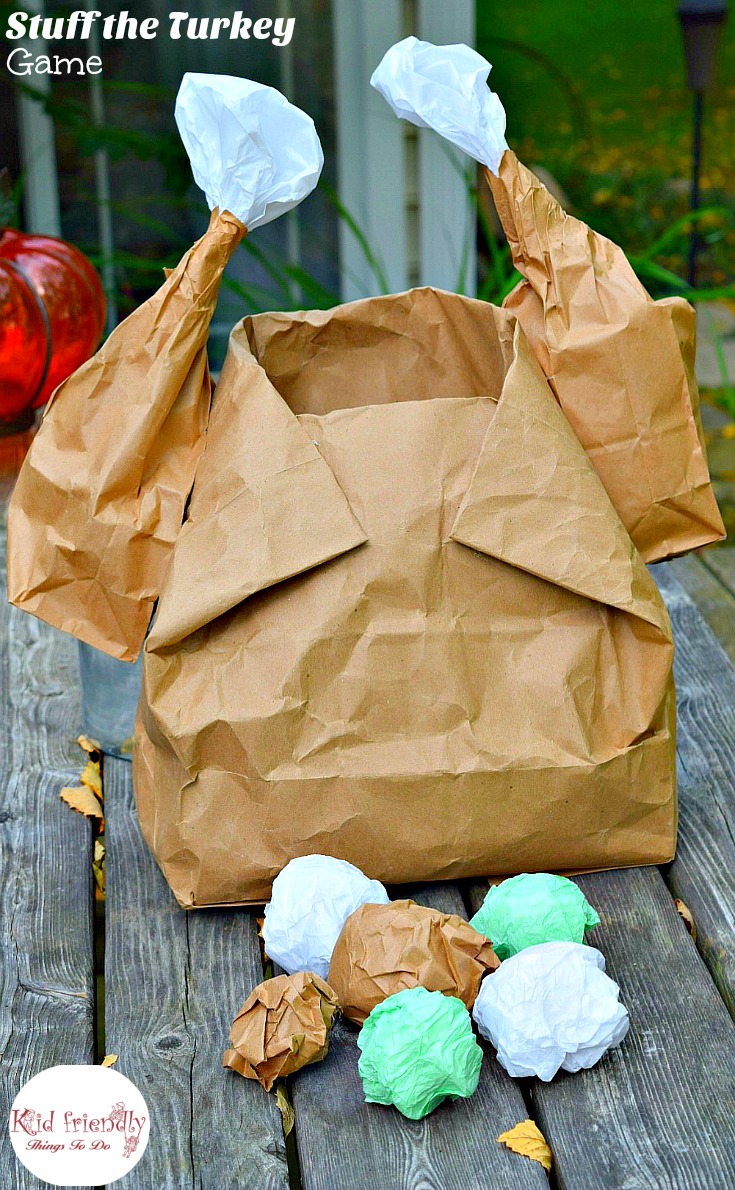 Thanksgiving Craft  Make a Stuff the Turkey Game